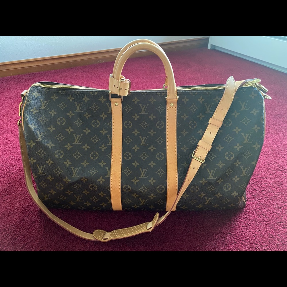 Louis Vuitton KEEPALL BANDOULIÈRE 55 Authentic